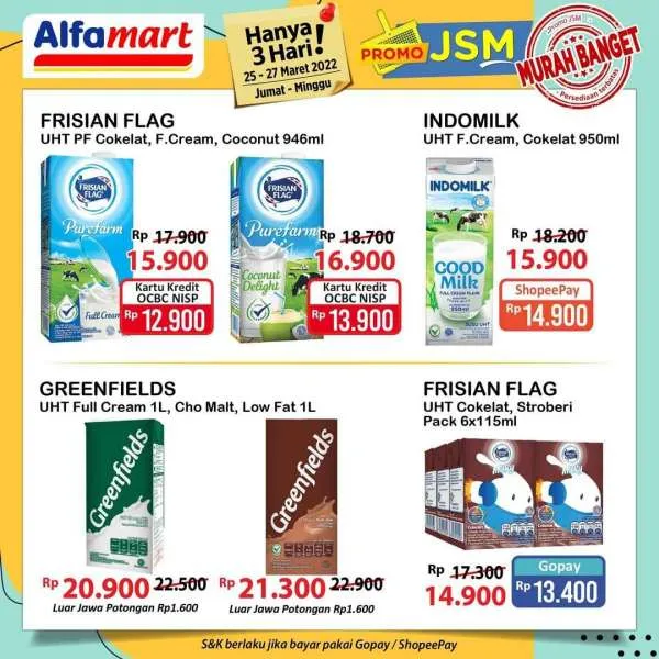 Promo JSM Alfamart Periode 25-27 Maret 2022