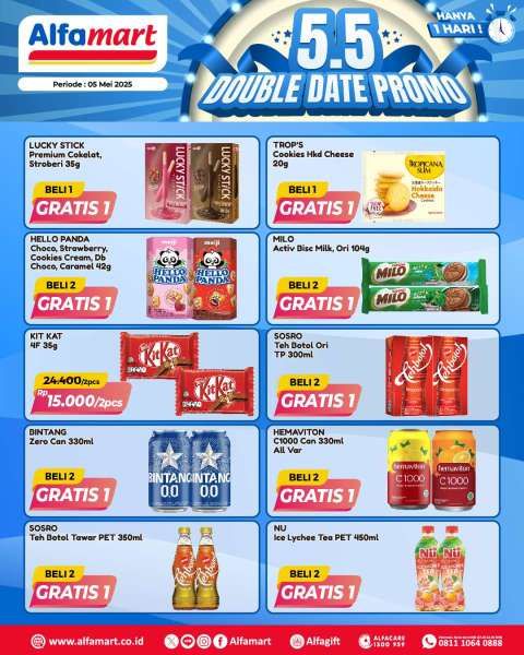 Promo 5.5 Hari Ini 5 Mei 2025 di Alfamart