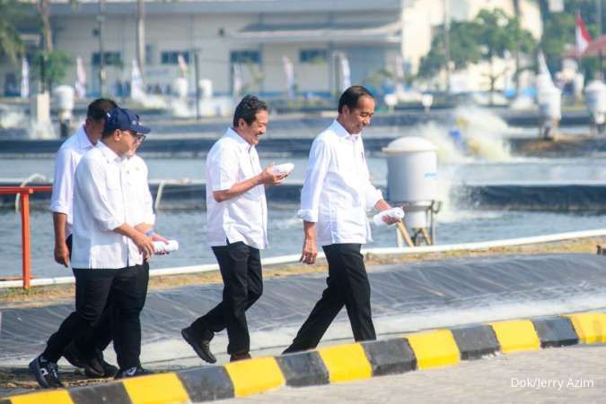 Presiden Joko Widodo Resmikan Budidaya Ikan Nila Salin Hasil Kolaborasi KKP& eFishery