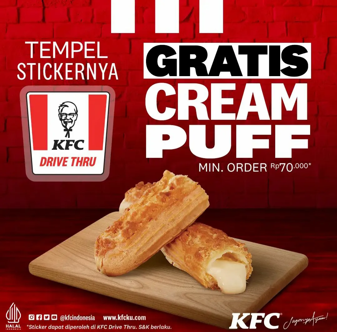 Promo KFC Gratis cream puff