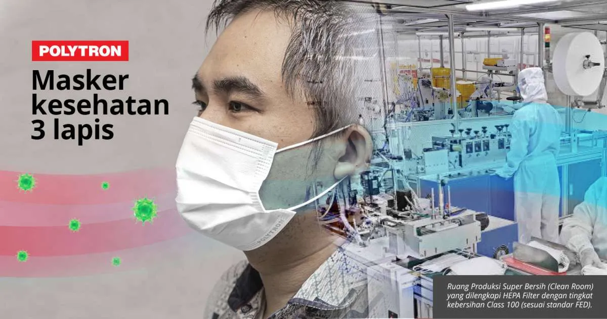 Polytron ramaikan pasar masker kesehatan