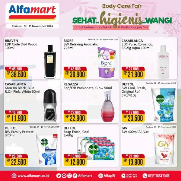 Promo Alfamart Body Care Fair Periode 1-15 November 2024