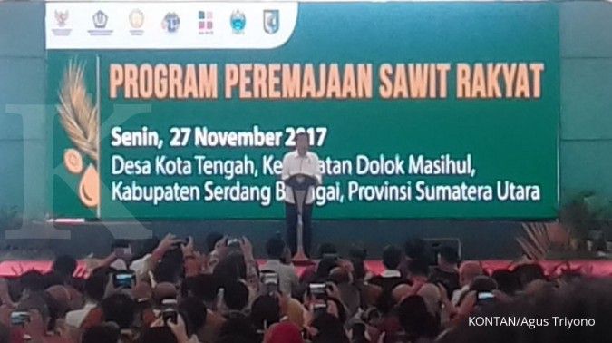 Jokowi resmikan peremajaan sawit rakyat di Sumut