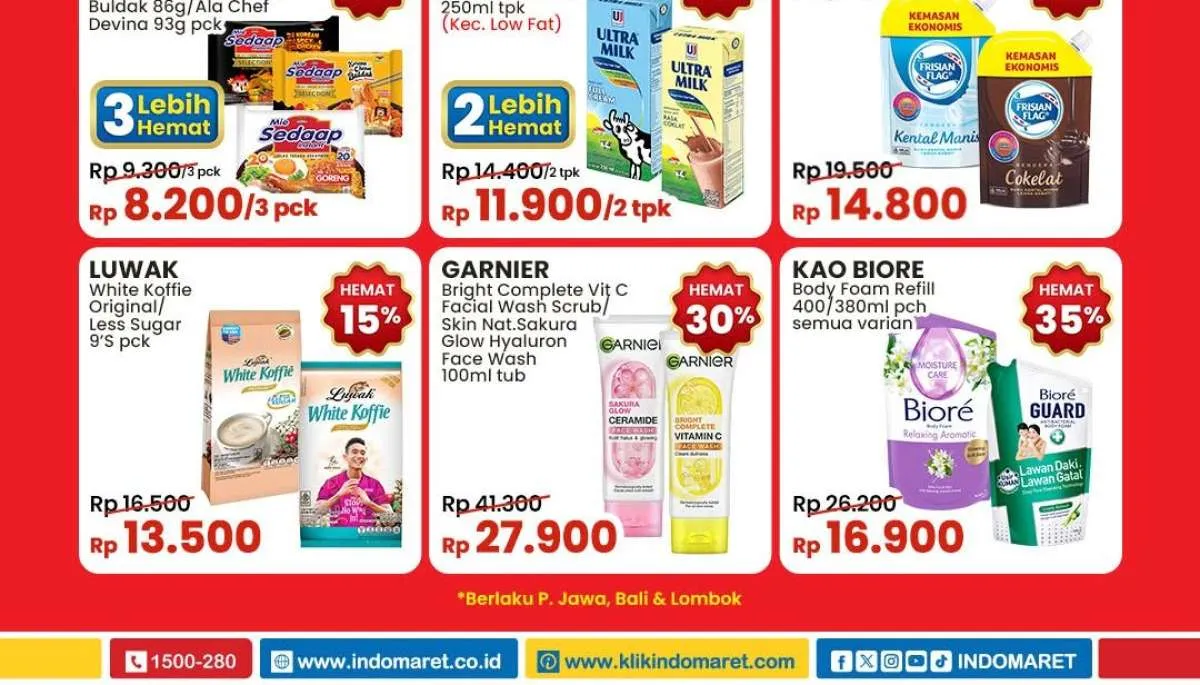 Promo Indomaret Weekend 23 Februari 2025, Garnier dan Biore Hemat di Akhir Pekan