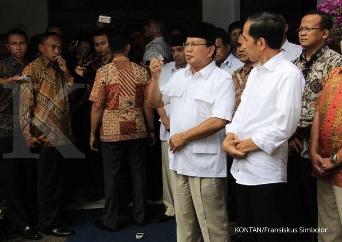Prabowo penuhi janji datang ke pelantikan Jokowi