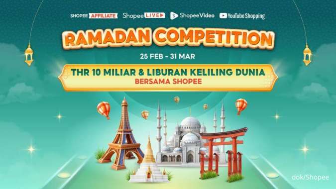 Shopee Gelar Ramadan Competition Bagi Konten Kreator, Berhadiah THR Rp 10 Miliar