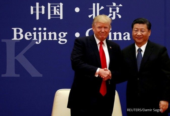 Setelah bursa saham AS rontok, Trump kurangi ancamannya atas China