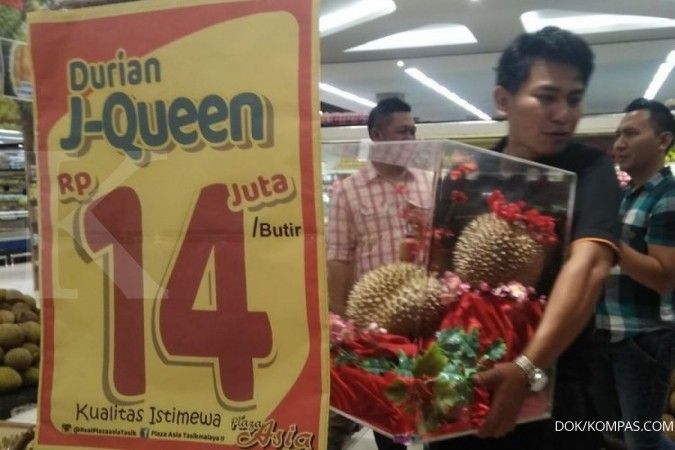 Harga durian J-Queen mencapai Rp 14 juta per buah, dari mana asalnya?