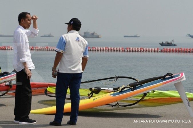 Jokowi Venue jetski dan layar kita yang terbaik