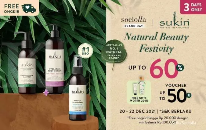 Promo Natural Beauty Festivity 20-22 Desember 2021
