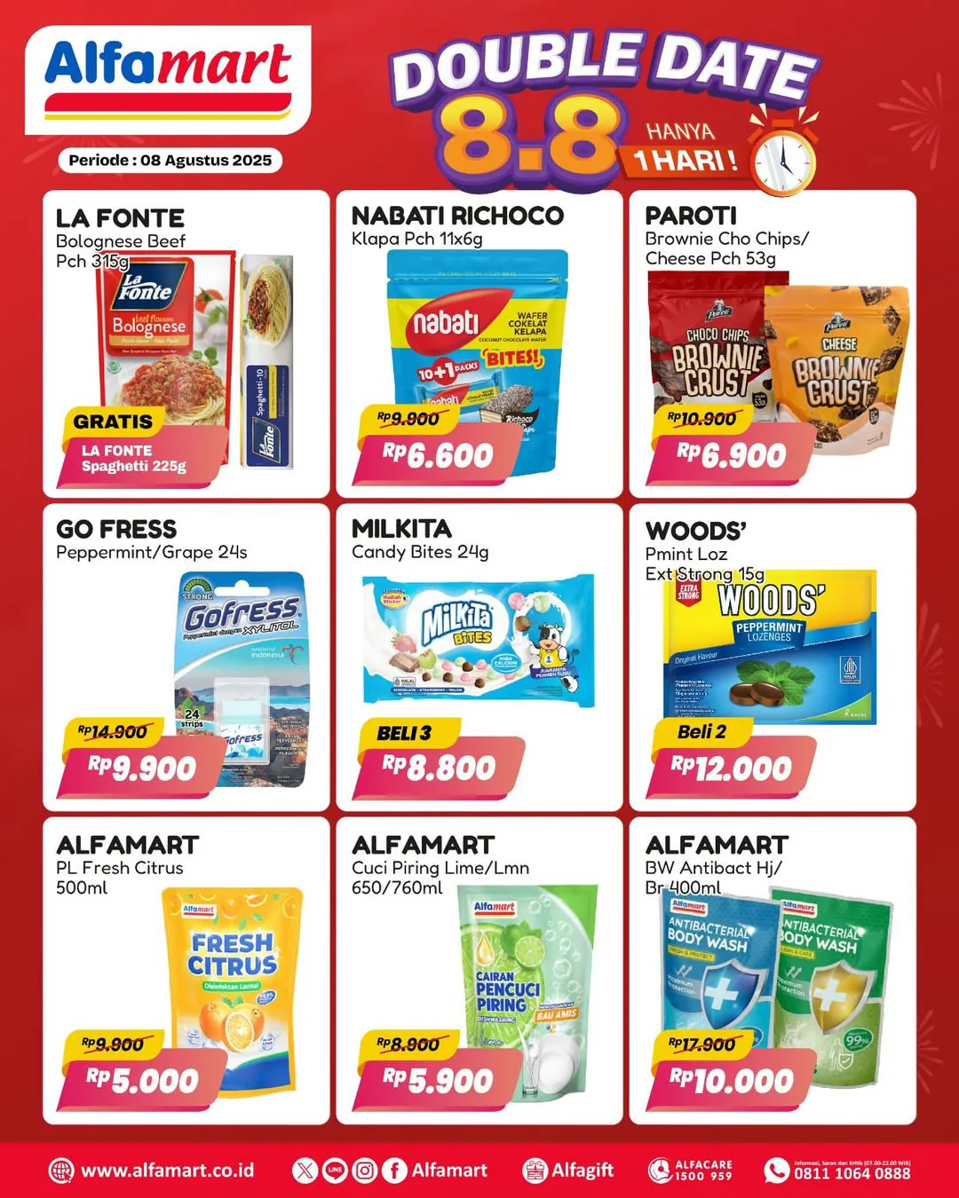 Promo 8.8 Alfamart Periode 8 Agustus 2025