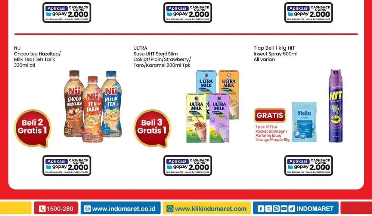 Promo Indomaret 17-30 Oktober 2024, Ultra Milk Beli 3 Gratis 1 Berakhir Hari Ini