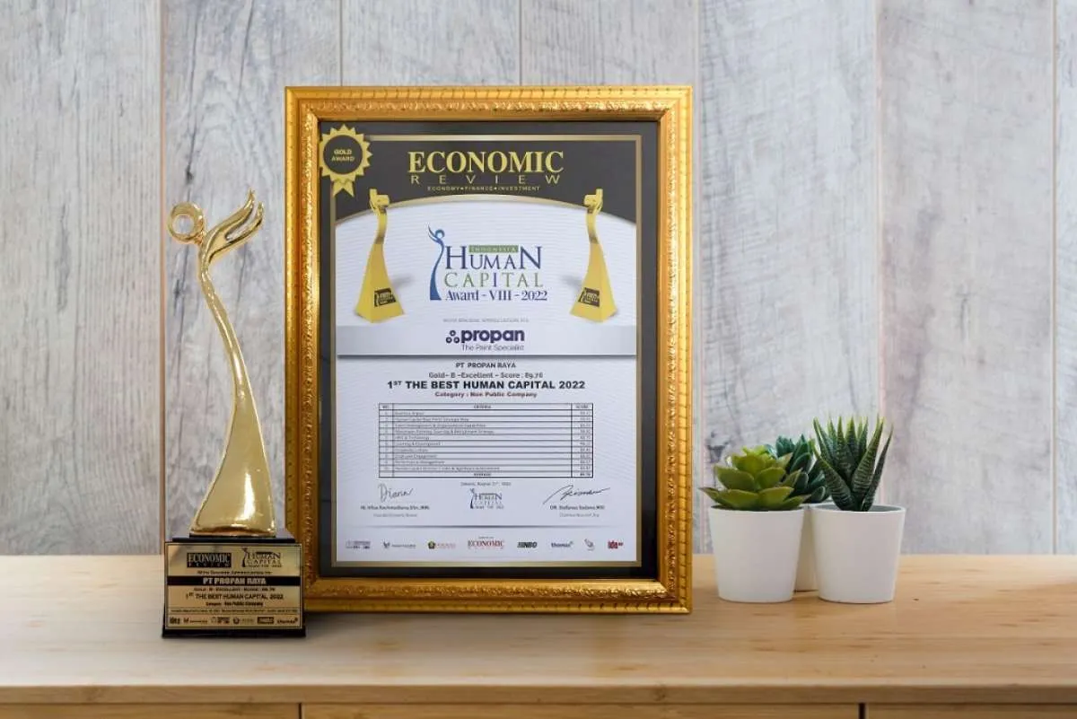 Propan Raya Berhasil Meraih 1ST The Best Human Capital 2022