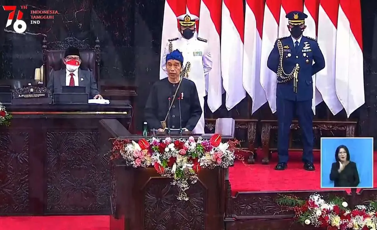 Simak lagi pidato lengkap Jokowi soal RAPBN 2022