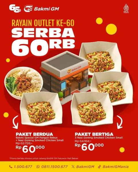 Promo Bakmi GM Outlet ke-60 di Pakuwon Mall Bekasi