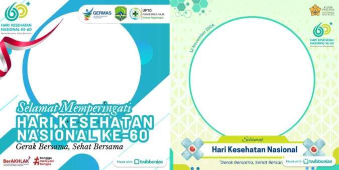 40 Twibbon Hari Kesehatan Nasional 2024 untuk Mengajak Masyarakat Hidup Sehat 