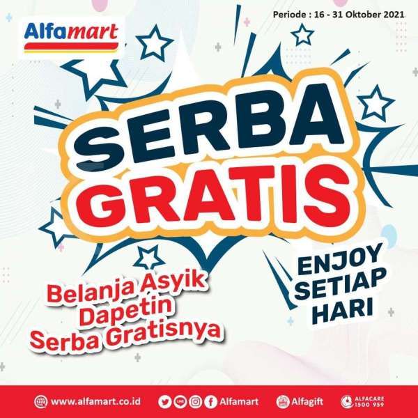 Promo Alfamart Serba Gratis Periode Terbaru, Dapatkan Masker Medis Beli 1 Gratis 1