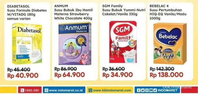 Promo Indomaret Susu Sehat Harga Hemat Periode 1-15 Maret 2022