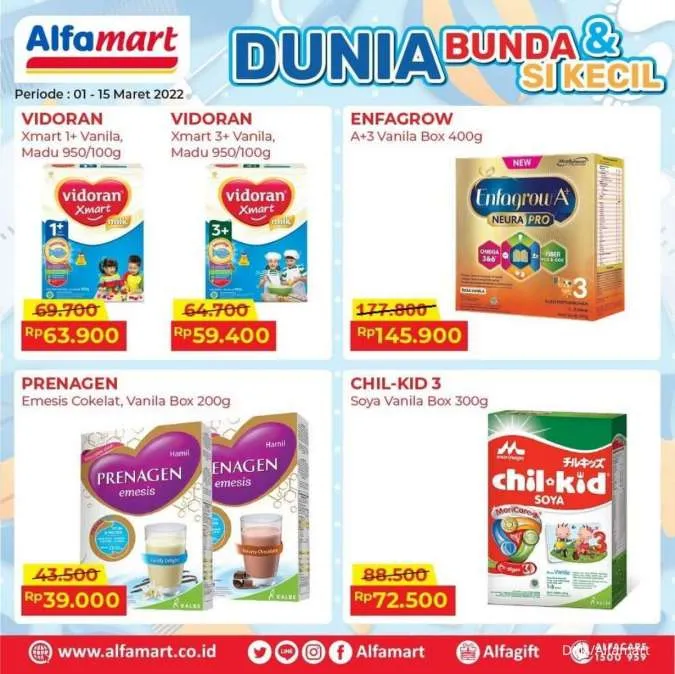Promo Alfamart Dunia Bunda & Si Kecil Periode 1-15 Maret 2022