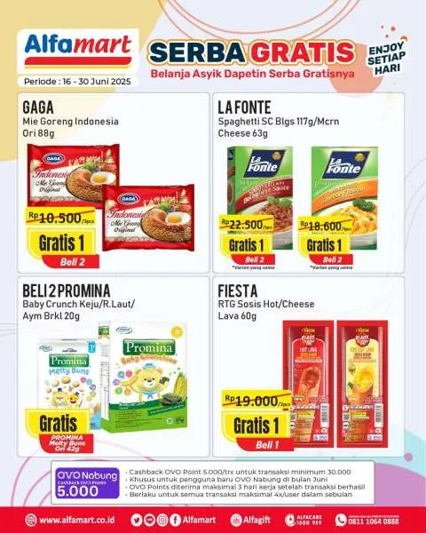 Promo Alfamart Serba Gratis Periode 16-30 Juni 2025