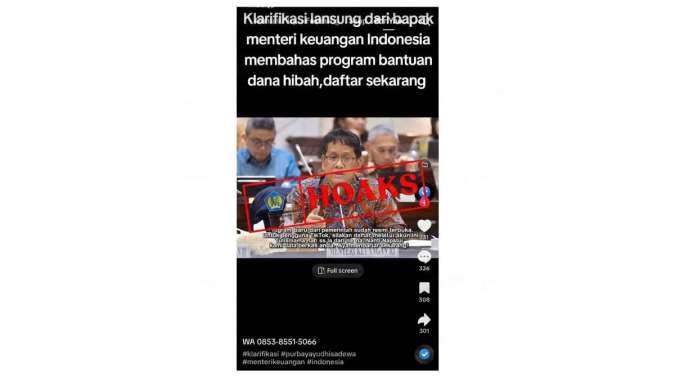 Kemenkeu Sebut Video Purbaya Ajak Warga Daftar Program Hibah adalah Hoaks Deepfake