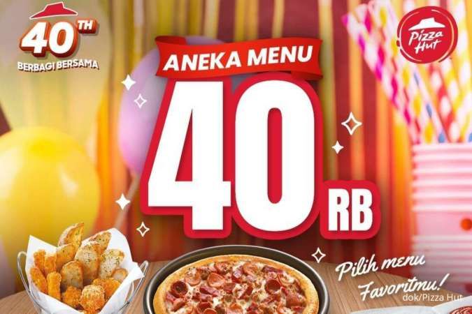 Promo Pizza Hut 20 Mei-30 Juni 2024, Aneka Menu Pizza-Pasta Serba Rp 40.000