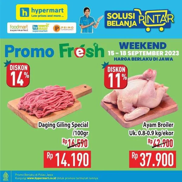 Promo Hypermart Hyper Diskon Weekend Periode 15-18 September 2023