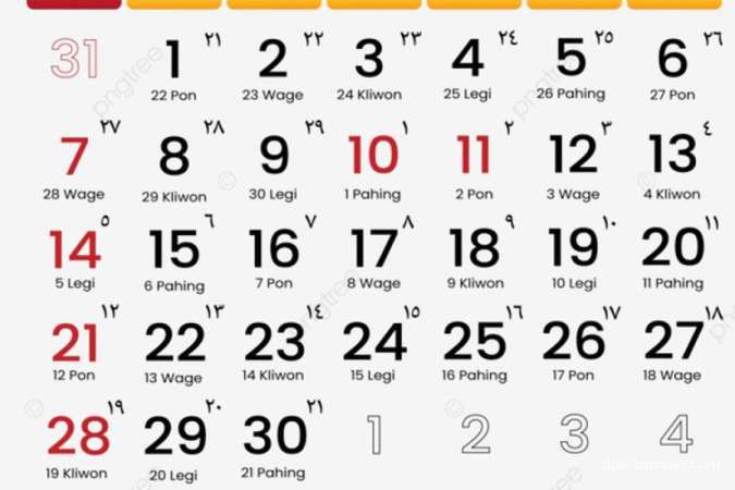 Jadwal Kalender Bulan April 2024 dari Tanggal Merah hingga Libur Nasional Idul Fitri