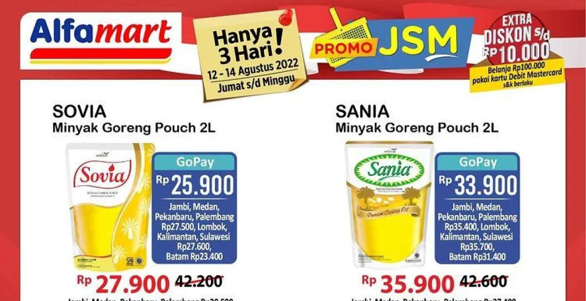Promo JSM Alfamart Terbaru 12-14 Agustus 2022, Ekstra Diskon Sampai Rp 10.000