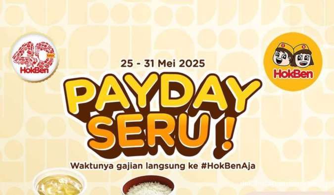 Promo HokBen Payday 31 Mei 2025, Paket Hemat Makan Berdua Berakhir Hari Ini
