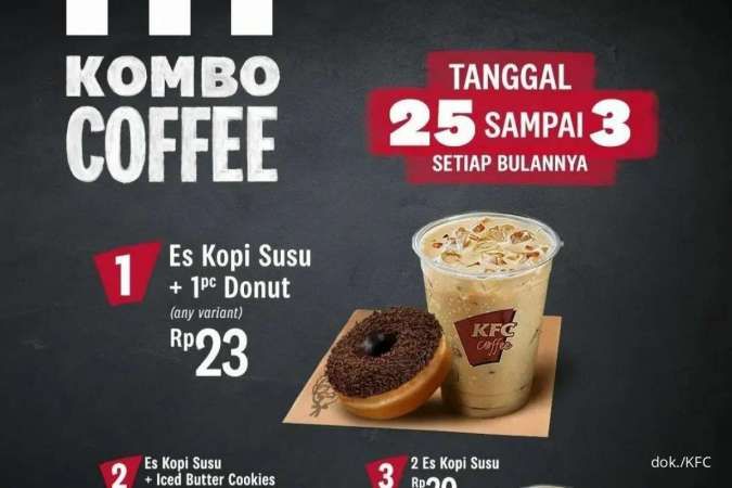 Promo KFC 25 Januari-3 Februari 2023, Kombo Coffee Lebih Hemat Dapat Kopi dan Donut