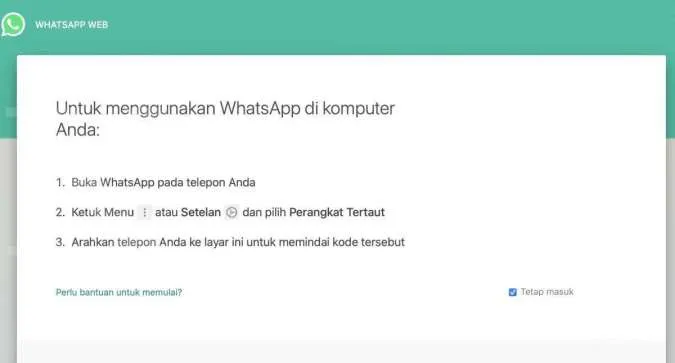 Cara mengatasi kode qr Whatsapp tidak valid