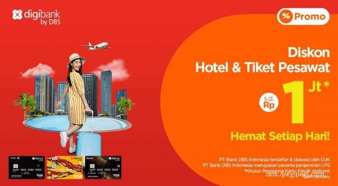 Promo Kredit DBS, Diskon Hotel dan Tiket Pesawat di PegiPegi Hingga Rp 1 Juta