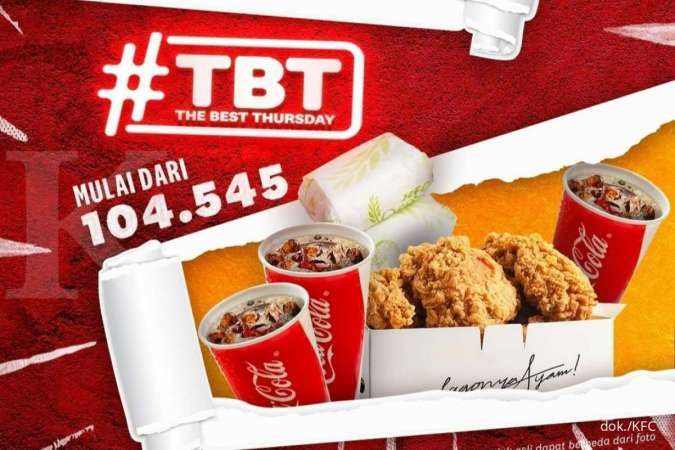 Promo Awal Tahun KFC 6 Januari 2022, Paket The Best Thursday TBT Rp 115.000