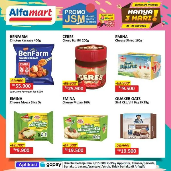 Promo JSM Alfamart Periode 26-28 Juli 2024