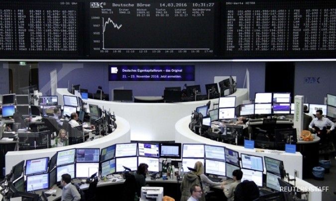 Mulai tenang pasca bom Brussels, bursa Eropa naik