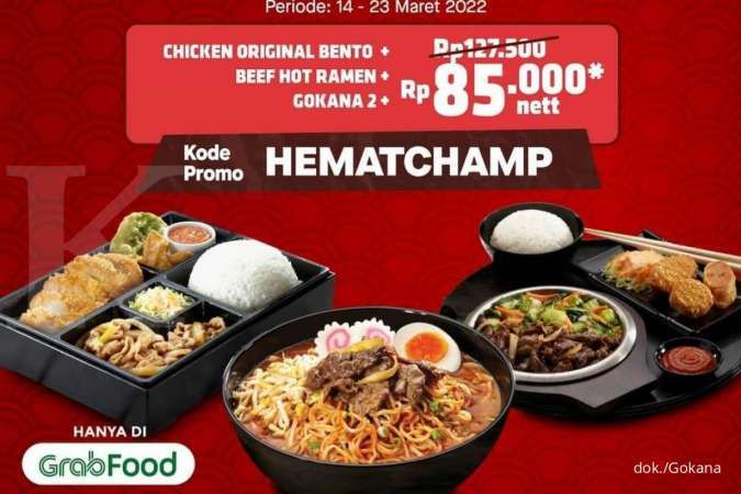 Promo Gokana 14-23 Maret 2022, Diskon Paket Hemat Triple Puas Rp 85.000