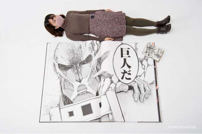Manga Attack on Titan dicetak super besar