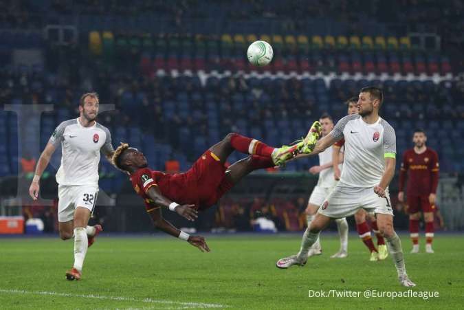 Hasil AS Roma vs Zorya Luhansk di Liga Konferensi UEFA: Giallorossi tekuk Tim Lenin 4-0