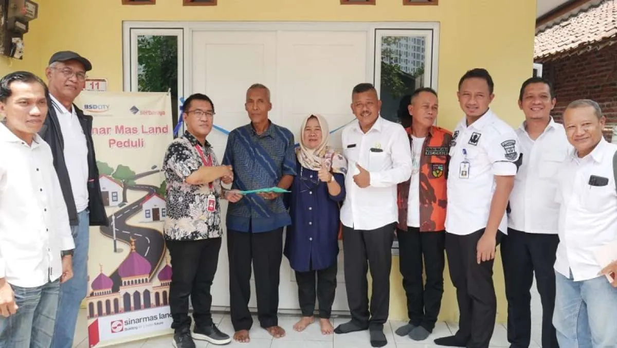 Sinar Mas Land Wujudkan Kepedulian melalui Program Renovasi Rumah Warga Sekitar BSD 