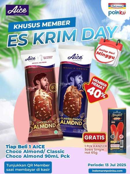 Promo Es Krim di Indomaret 13 Juli 2025