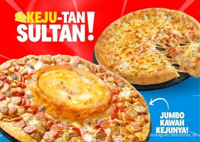 Promo Harga Spesial Pizza Sultan & Cheese Mania Domino's, Tinggal 2 Hari Lagi!