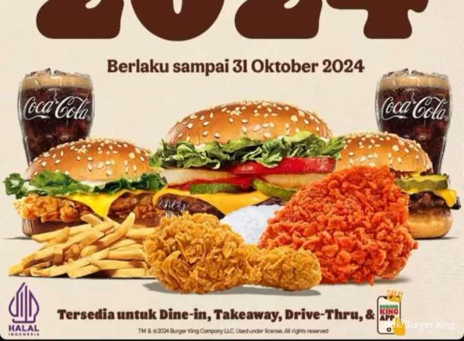 Promo Burger King Kupon September 2024 Sediakan 28 Menu Harga dari Rp 5.000