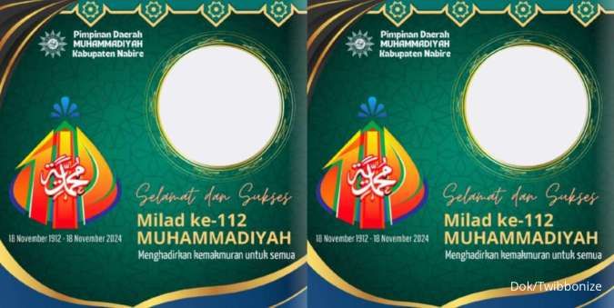 50 Twibbon Milad Muhammadiyah 2024 dengan Desain Terbaru dan Menarik 