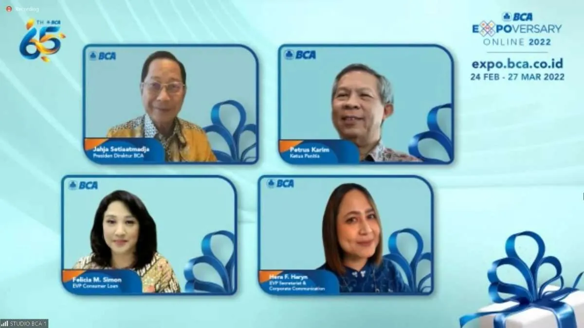 Rayakan HUT ke-65, BCA Expoversary Online 2022 Dibuka Ajak Masyarakat Wujudkan Impian