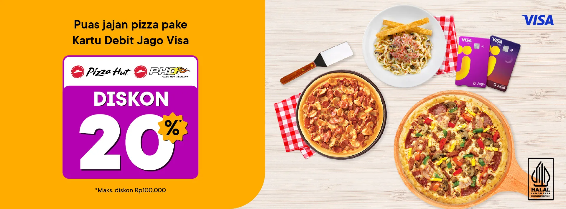 Promo Bank Jago di Pizza Hut PHD