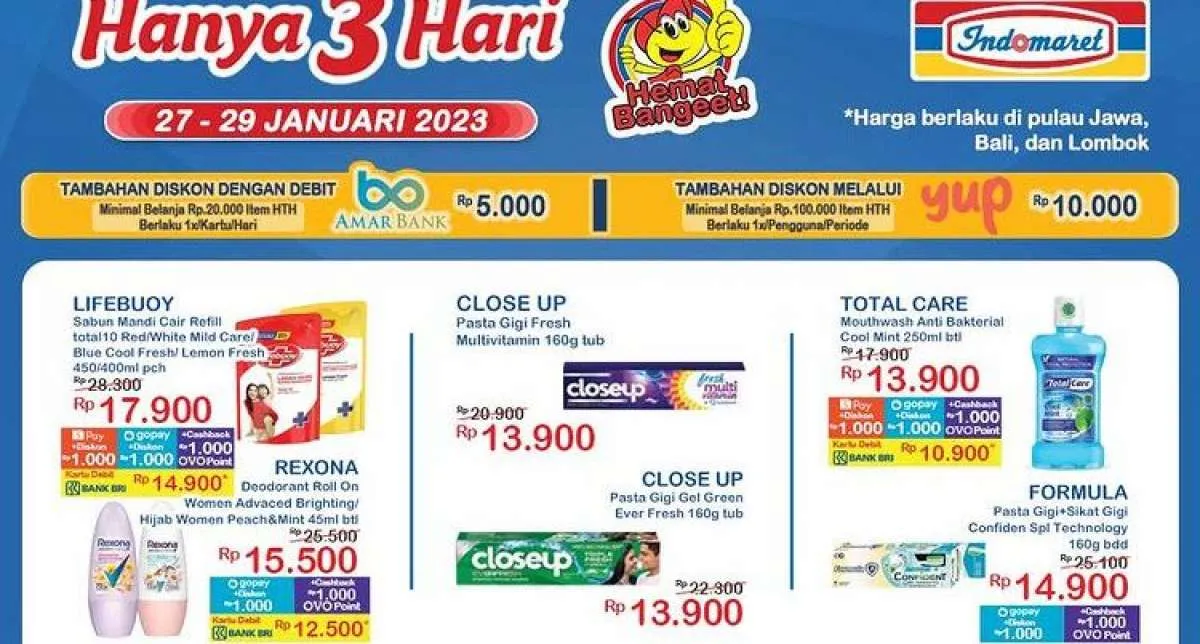 Promo JSM Indomaret Terbaru 28 Januari 2023, Ada Tambahan Diskon di Akhir Pekan