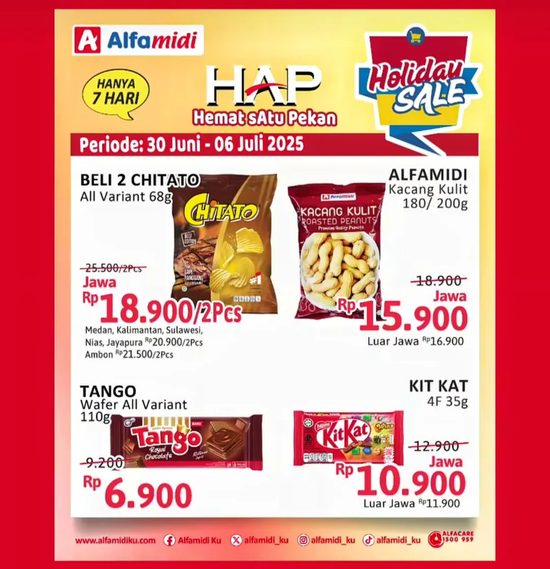 Promo Alfamidi Hemat Satu Pekan Periode 30 Juni-6 Juli 2025