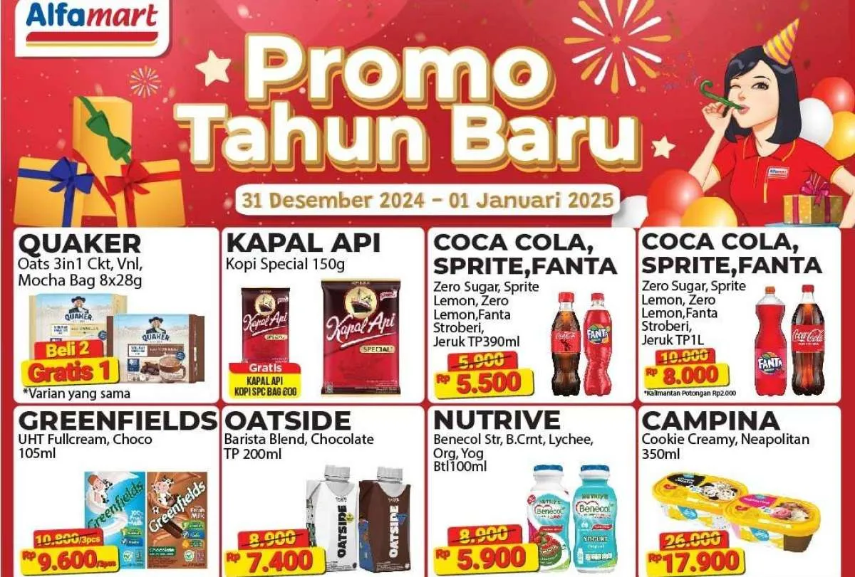 Promo Alfamart Tahun Baru 1 Januari 2025, Hari Terakhir Greenfields 3 Lebih Hemat
