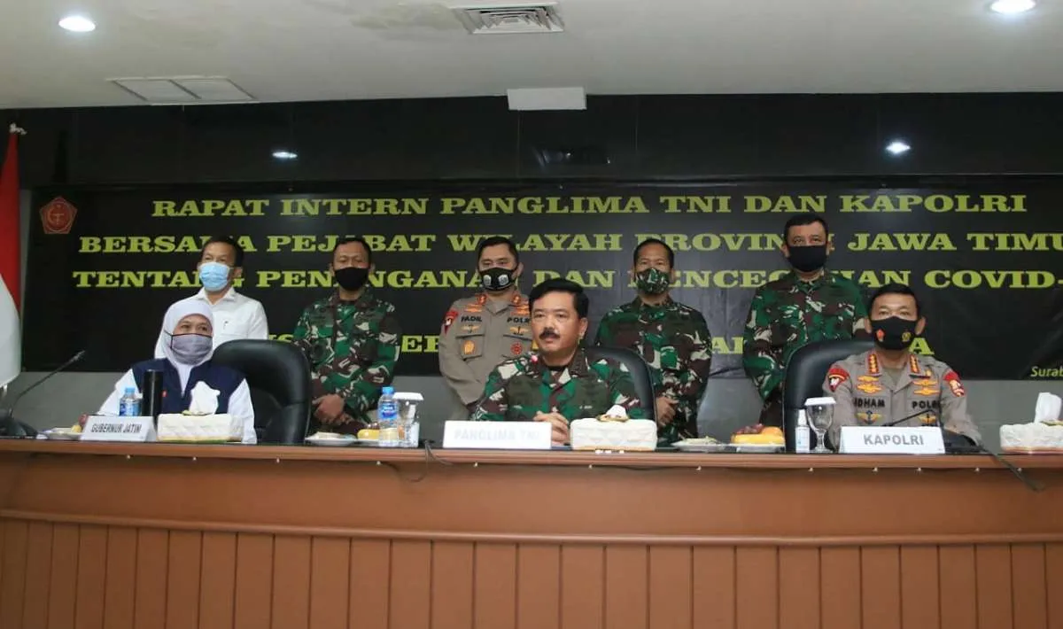 Panglima TNI dan Kapolri terjun langsung ke Jatim untuk perang melawan corona